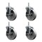 Service Caster 5 Inch Semi Steel Wheel Swivel 58 Inch Threaded Stem Caster Set with Brake SCC SCC-TS20S514-SSS-TLB-58212-4 - alternate 1
